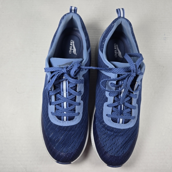 Dansko Sky Blue Mesh Laceup Lightweight Comfort Walking Sneakers Size EU 40 US 9 - Picture 4 of 12